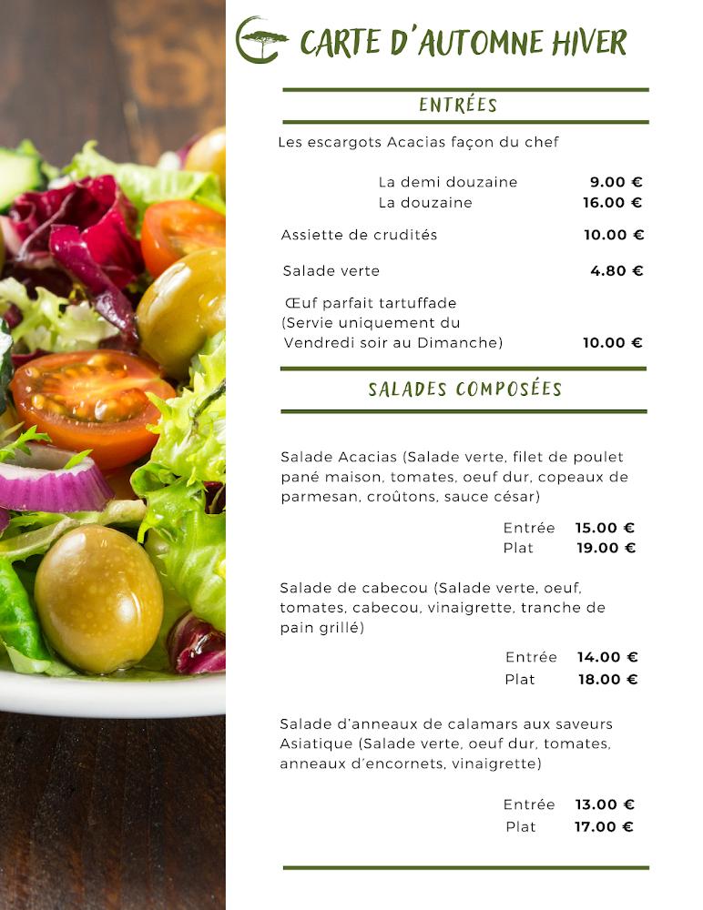 Restaurant Les Acacias - Menu Image 3
